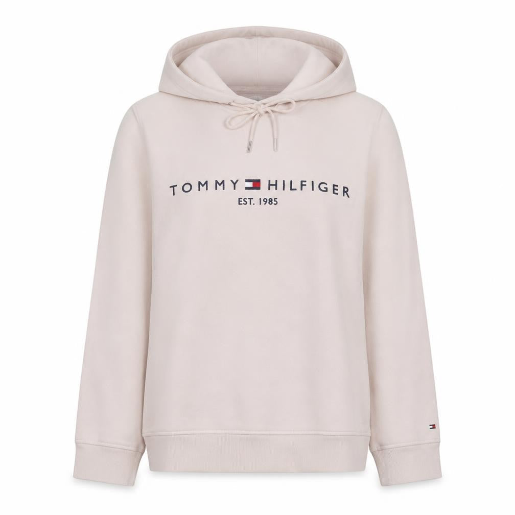 Womens UK Size L Tommy Hilfiger Beige Pullover Hoodie