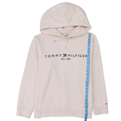 Womens UK Size L Tommy Hilfiger Beige Pullover Hoodie