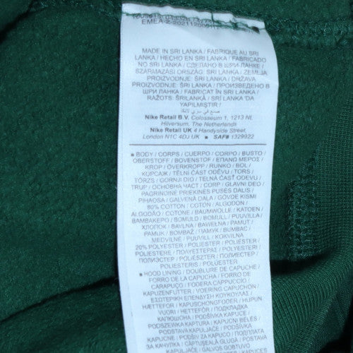 Womens UK Size XS Nike Green Pullover Hoodie