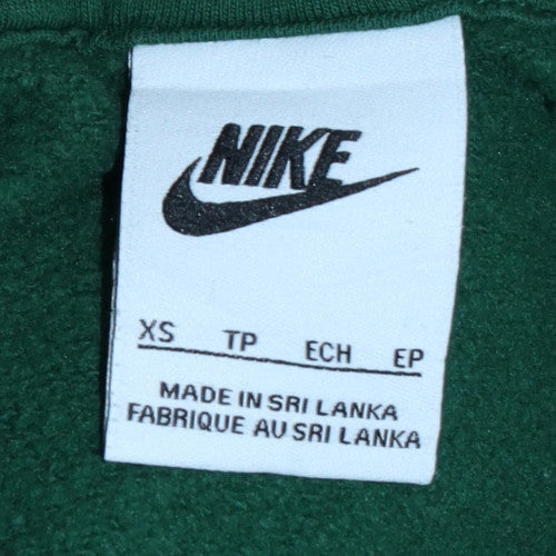 Womens UK Size XS Nike Green Pullover Hoodie