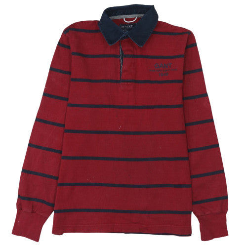 Mens UK Size M GANT Red Henley Sweatshirt