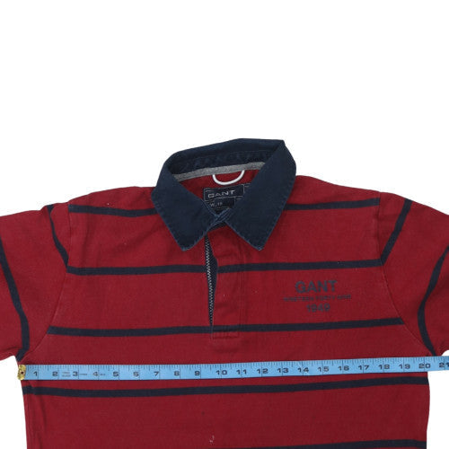 Mens UK Size M GANT Red Henley Sweatshirt