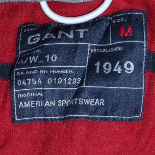 Mens UK Size M GANT Red Henley Sweatshirt