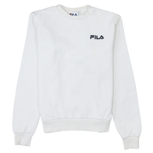Womens UK Size 2XS FILA White Pullover Sweatshirt