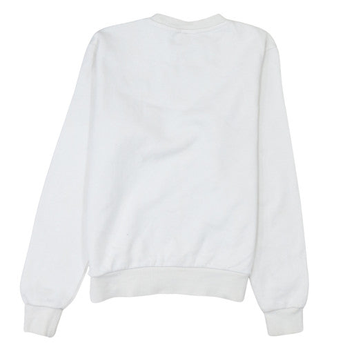 Womens UK Size 2XS FILA White Pullover Sweatshirt