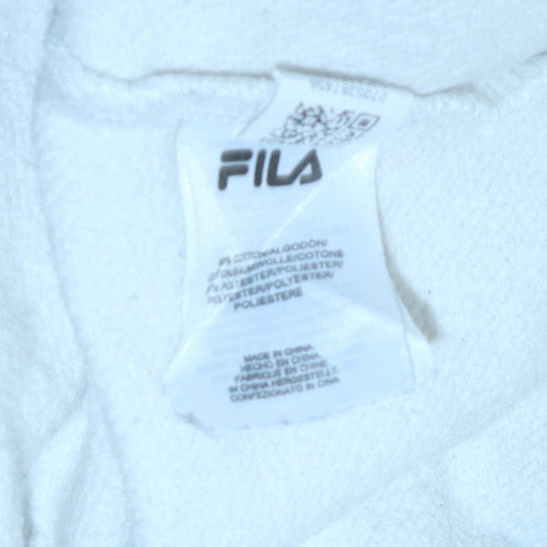 Womens UK Size 2XS FILA White Pullover Sweatshirt