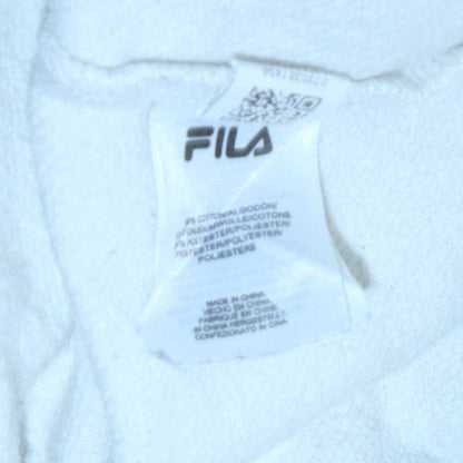 Womens UK Size 2XS FILA White Pullover Sweatshirt