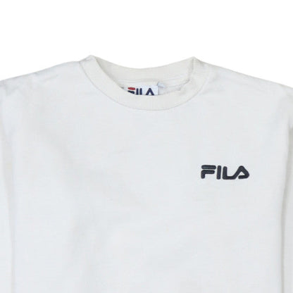 Womens UK Size 2XS FILA White Pullover Sweatshirt