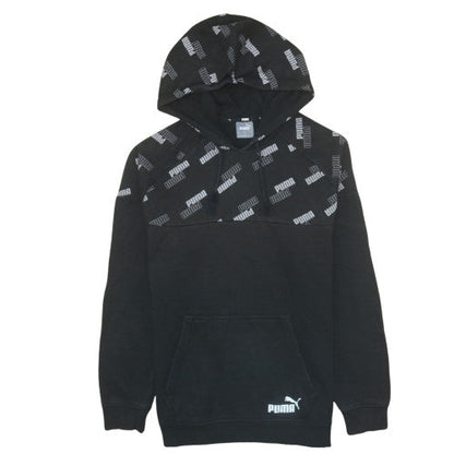 Mens UK Size S PUMA Black Pullover Hoodie