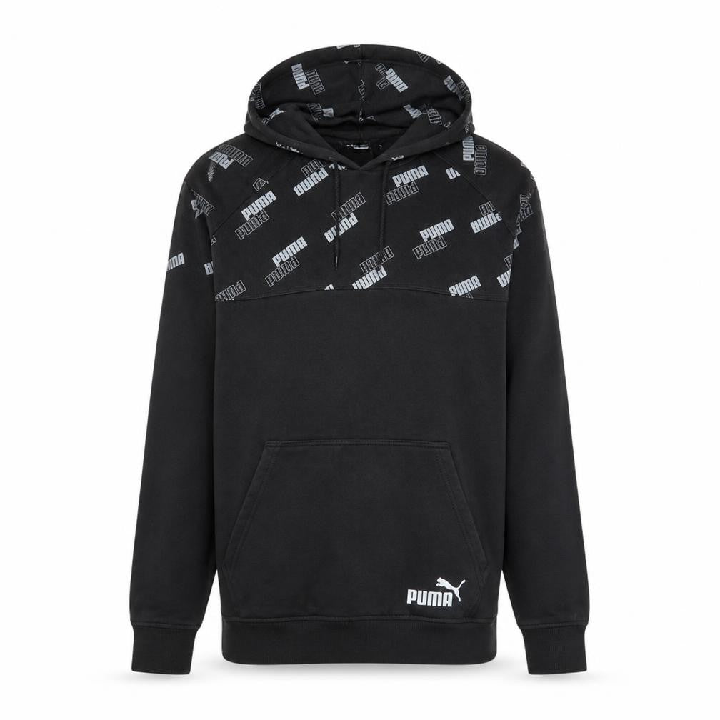 Mens UK Size S PUMA Black Pullover Hoodie