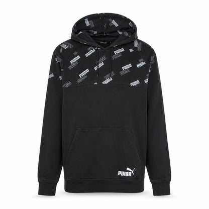 Mens UK Size S PUMA Black Pullover Hoodie