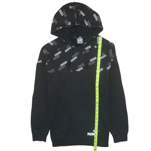 Mens UK Size S PUMA Black Pullover Hoodie
