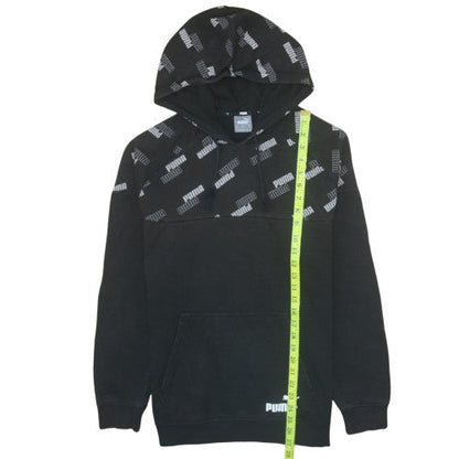 Mens UK Size S PUMA Black Pullover Hoodie