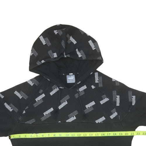 Mens UK Size S PUMA Black Pullover Hoodie