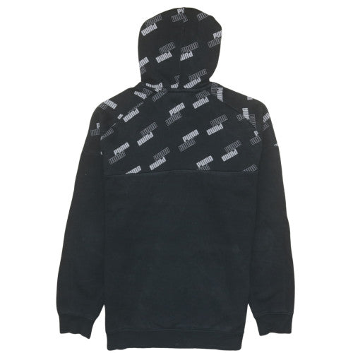 Mens UK Size S PUMA Black Pullover Hoodie