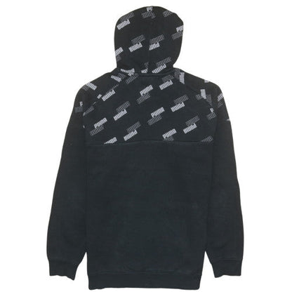 Mens UK Size S PUMA Black Pullover Hoodie