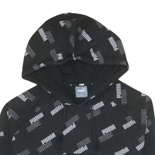 Mens UK Size S PUMA Black Pullover Hoodie