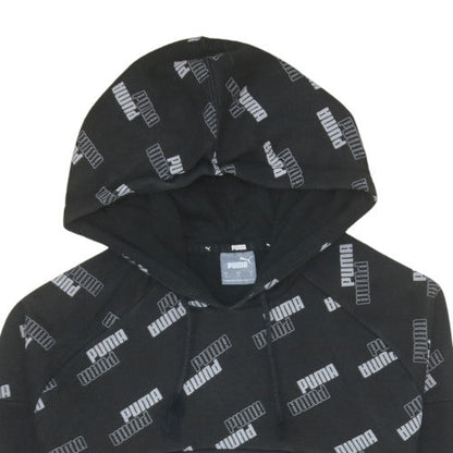 Mens UK Size S PUMA Black Pullover Hoodie