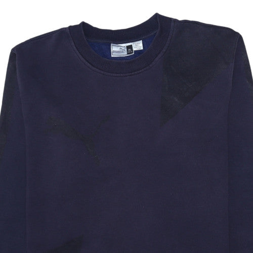 Mens UK Size XL PUMA Blue Pullover Sweatshirt