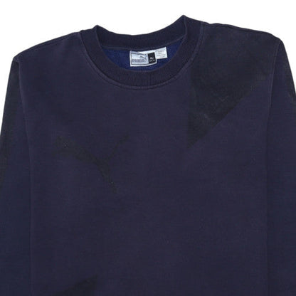 Mens UK Size XL PUMA Blue Pullover Sweatshirt