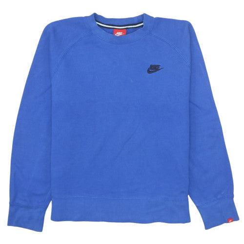 Womens UK Size M Nike Blue Pullover Sweatshirt