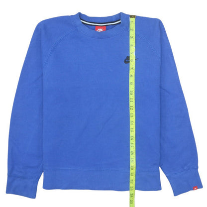 Womens UK Size M Nike Blue Pullover Sweatshirt