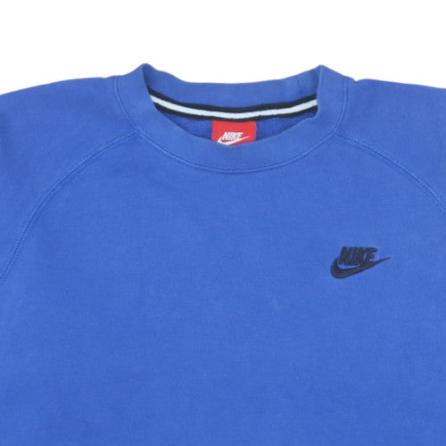 Womens UK Size M Nike Blue Pullover Sweatshirt