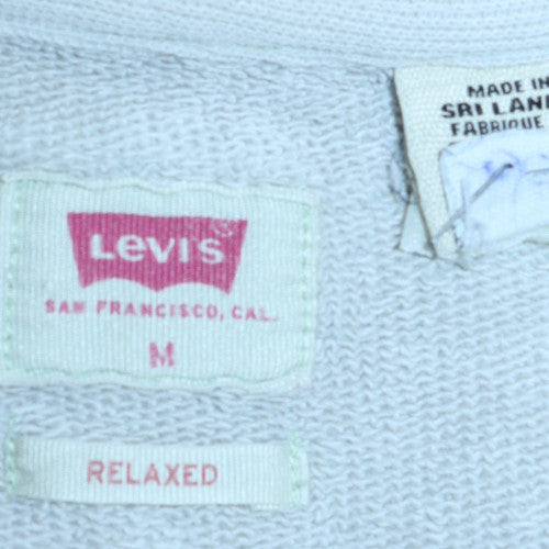 Mens UK Size M Levi's Grey Pullover Sweatshirt