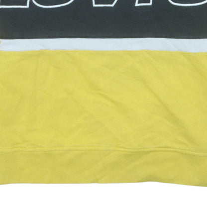 Mens UK Size L Levi's Yellow Pullover Sweatshirt