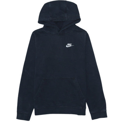 Nike Boys Black Pullover Hoodie L Fleece Hooded Sweatshirt