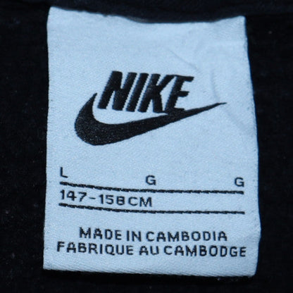 Nike Boys Black Pullover Hoodie L Fleece Hooded Sweatshirt