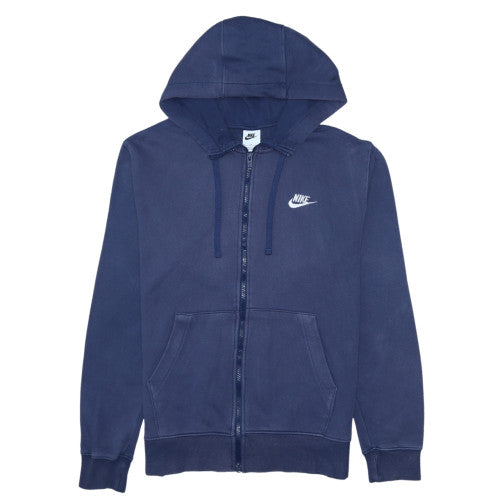 Mens UK Size M Nike Blue Full Zip Hoodie