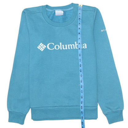 Womens UK Size XS Columbia Blue Pullover Sweatshirt