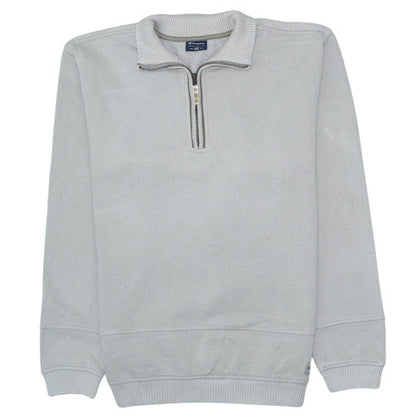 Mens UK Size 2XL Champion Grey Henley Sweatshirt