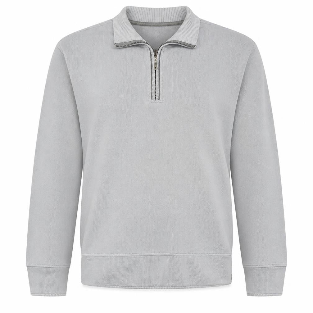 Mens UK Size 2XL Champion Grey Henley Sweatshirt