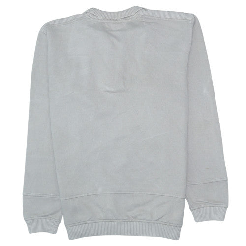 Mens UK Size 2XL Champion Grey Henley Sweatshirt