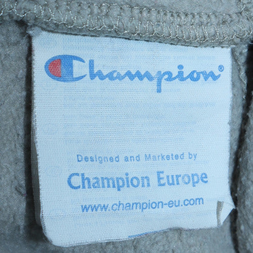 Mens UK Size 2XL Champion Grey Henley Sweatshirt