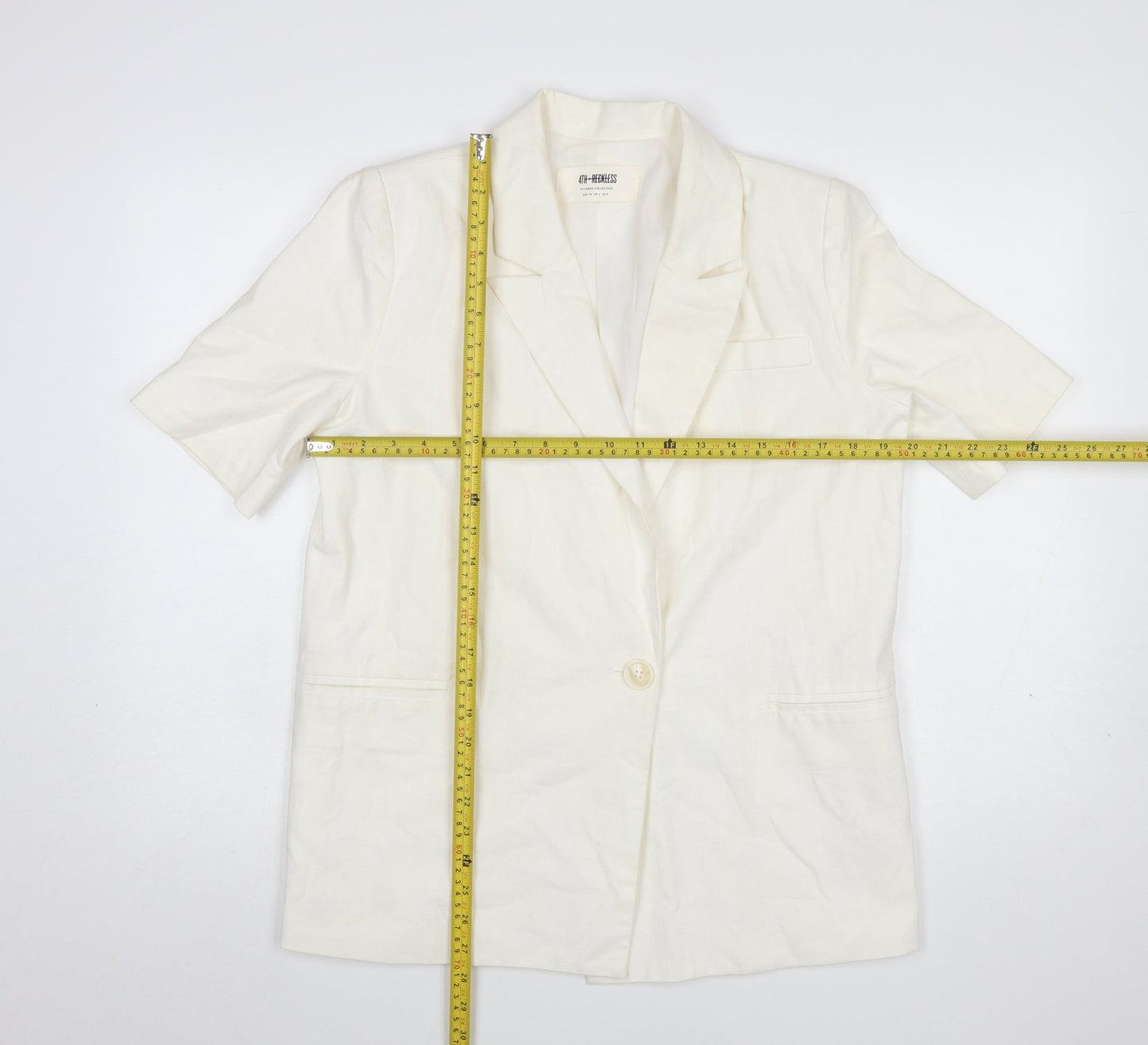 Womens UK Size 8 4TH + RECKLESS Regular Ivory Blazer
