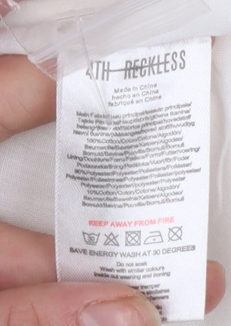 Womens UK Size 8 4TH + RECKLESS Regular Ivory Blazer
