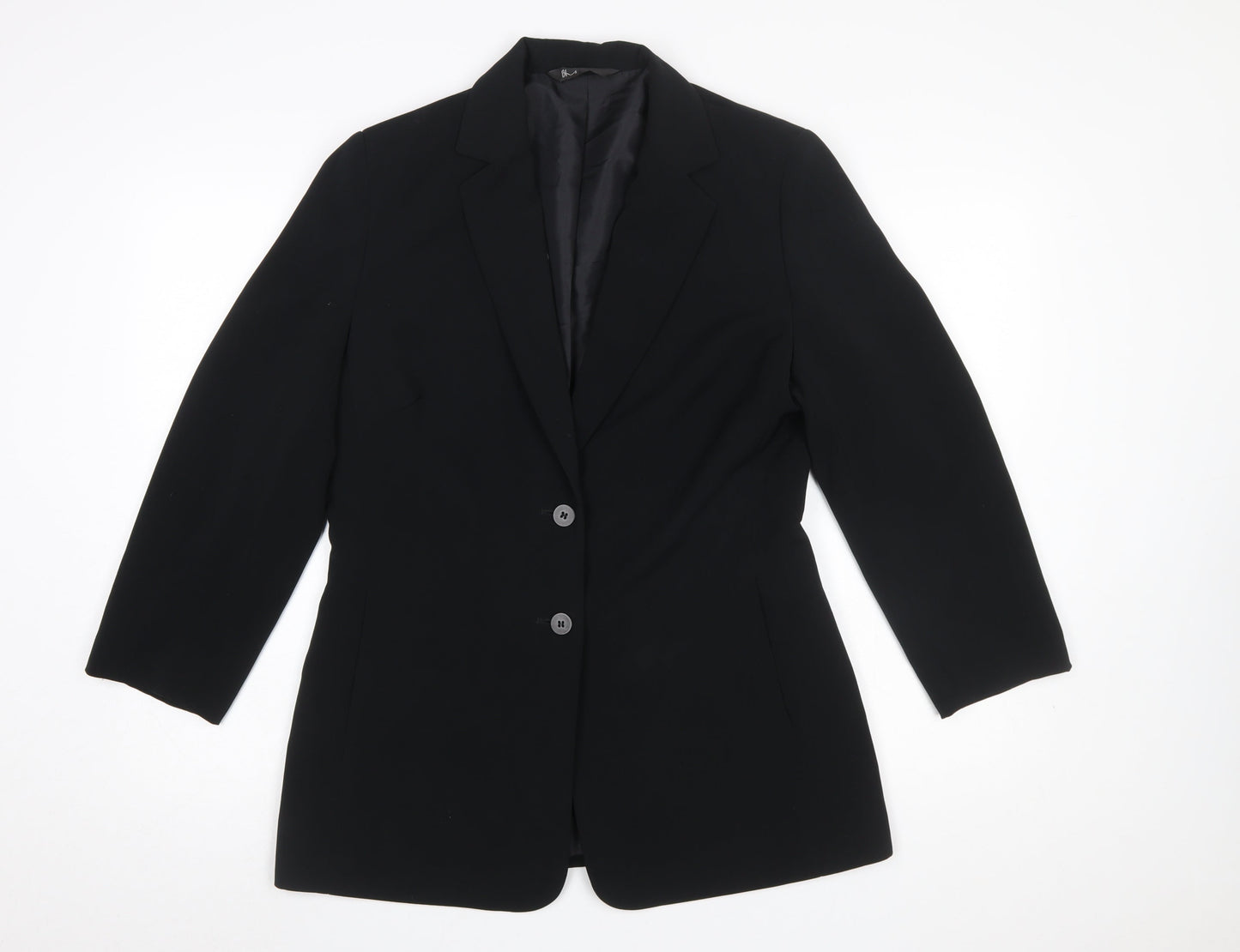 Womens UK Size 12 BHS Regular Black Suit Jacket