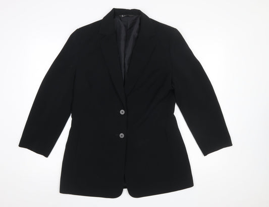 Womens UK Size 12 BHS Regular Black Suit Jacket