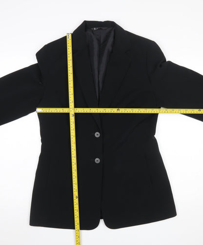 Womens UK Size 12 BHS Regular Black Suit Jacket