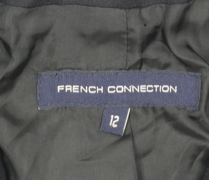 Womens UK Size 12 French Connection Regular Black Blazer