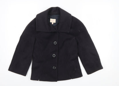 Whistles Women's Black Wool Suit Jacket UK 8 Classic Lined