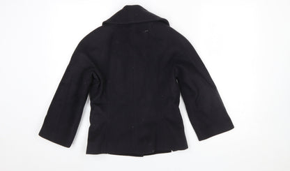 Whistles Women's Black Wool Suit Jacket UK 8 Classic Lined