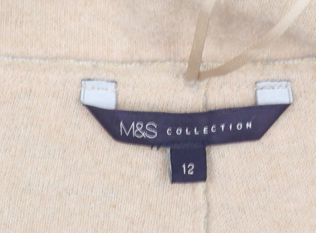 Womens UK Size 12 Marks and Spencer Grey Overcoat
