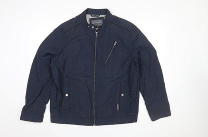 Mens UK Size L RJR John Rocha Blue Biker Coat
