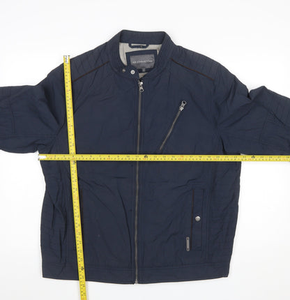 Mens UK Size L RJR John Rocha Blue Biker Coat