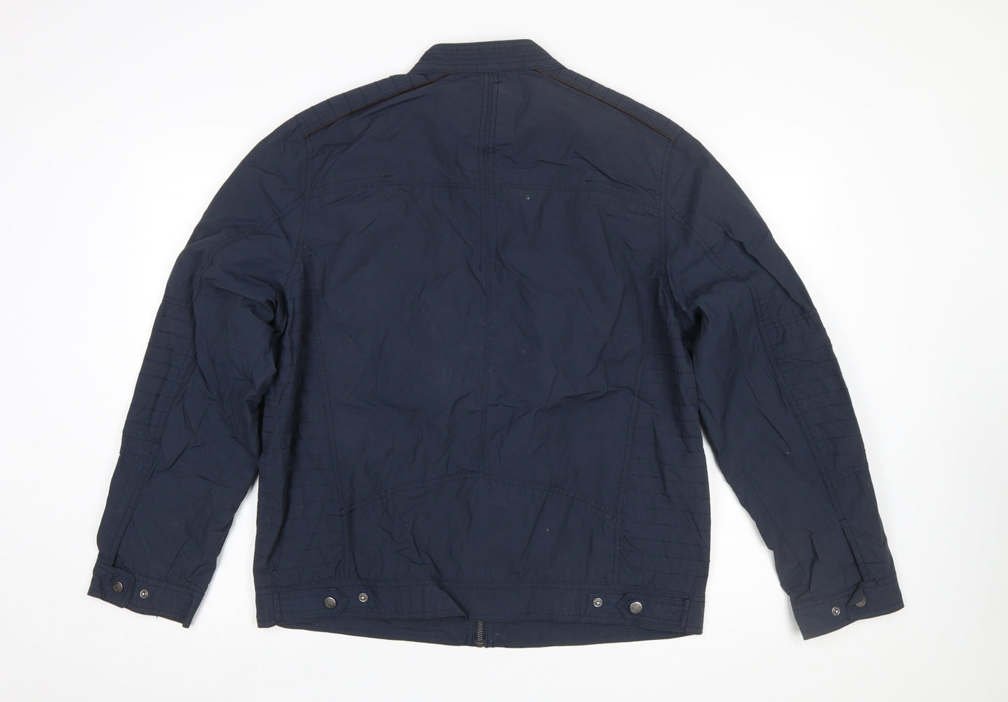 Mens UK Size L RJR John Rocha Blue Biker Coat