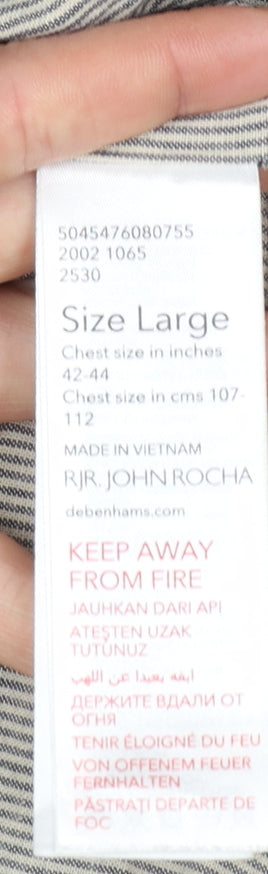 Mens UK Size L RJR John Rocha Blue Biker Coat